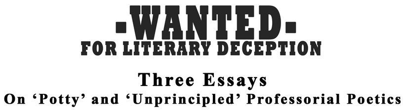Wanted for Literary Deception